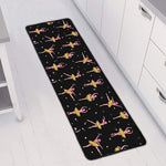 Dancing Ballet Pattern Print Long Kitchen Mat