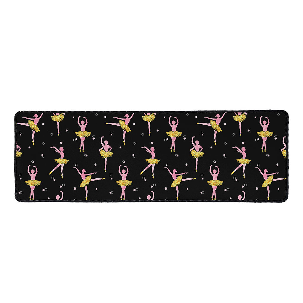 Dancing Ballet Pattern Print Long Kitchen Mat