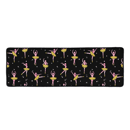 Dancing Ballet Pattern Print Long Kitchen Mat