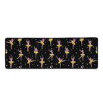 Dancing Ballet Pattern Print Long Kitchen Mat