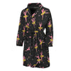 Dancing Ballet Pattern Print Men's Bathrobe