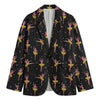 Dancing Ballet Pattern Print Men's Blazer