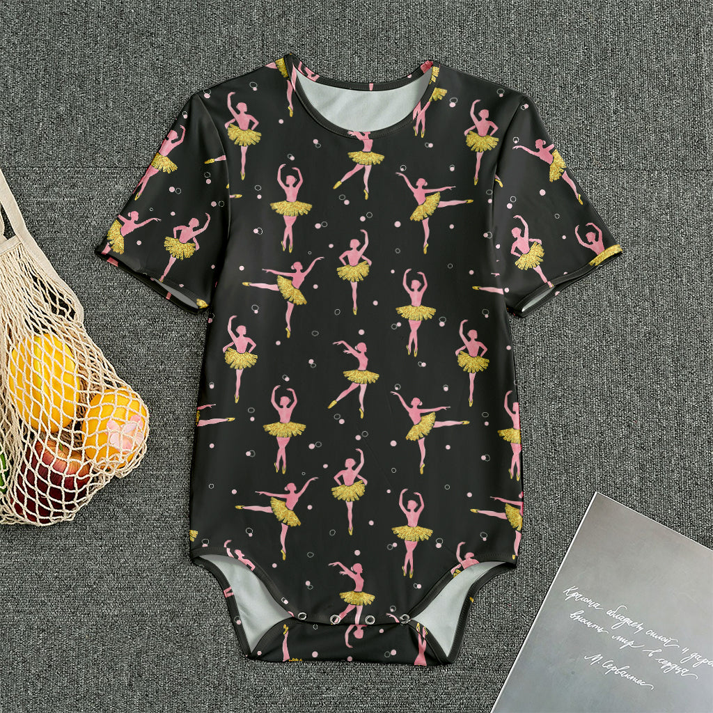 Dancing Ballet Pattern Print Men's Bodysuit