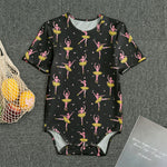Dancing Ballet Pattern Print Men's Bodysuit