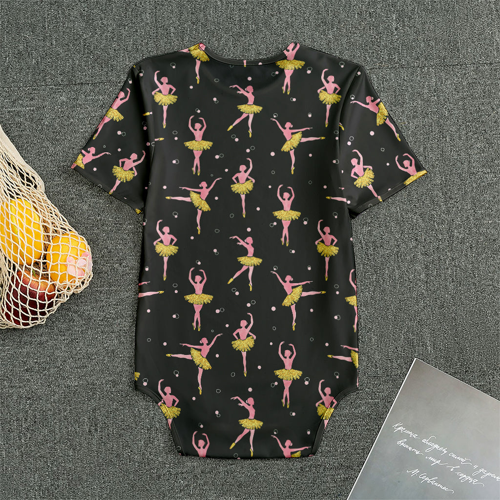 Dancing Ballet Pattern Print Men's Bodysuit