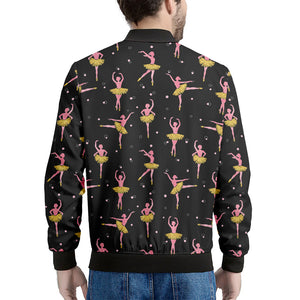 Dancing Ballet Pattern Print Men's Bomber Jacket