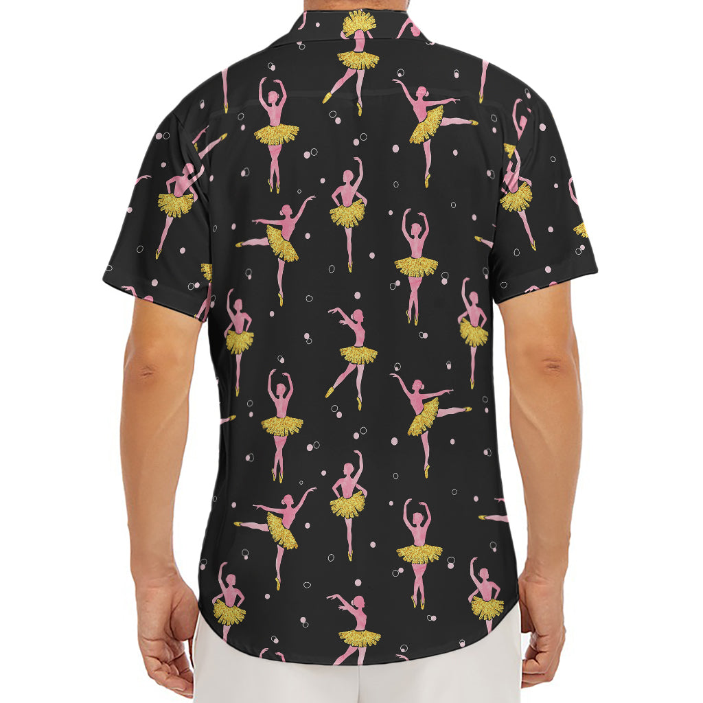 Dancing Ballet Pattern Print Men's Deep V-Neck Shirt