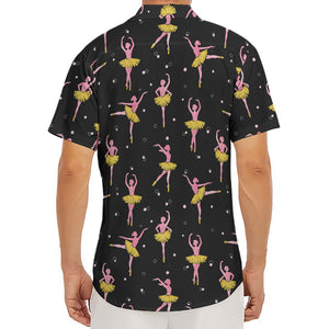 Dancing Ballet Pattern Print Men's Deep V-Neck Shirt