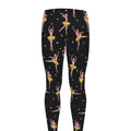 Dancing Ballet Pattern Print Men's Leggings