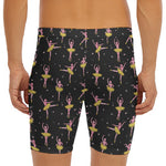 Dancing Ballet Pattern Print Men's Long Boxer Briefs