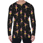 Dancing Ballet Pattern Print Men's Long Sleeve T-Shirt