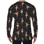 Dancing Ballet Pattern Print Men's Long Sleeve T-Shirt