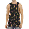 Dancing Ballet Pattern Print Men's Muscle Tank Top