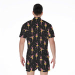 Dancing Ballet Pattern Print Men's Rompers