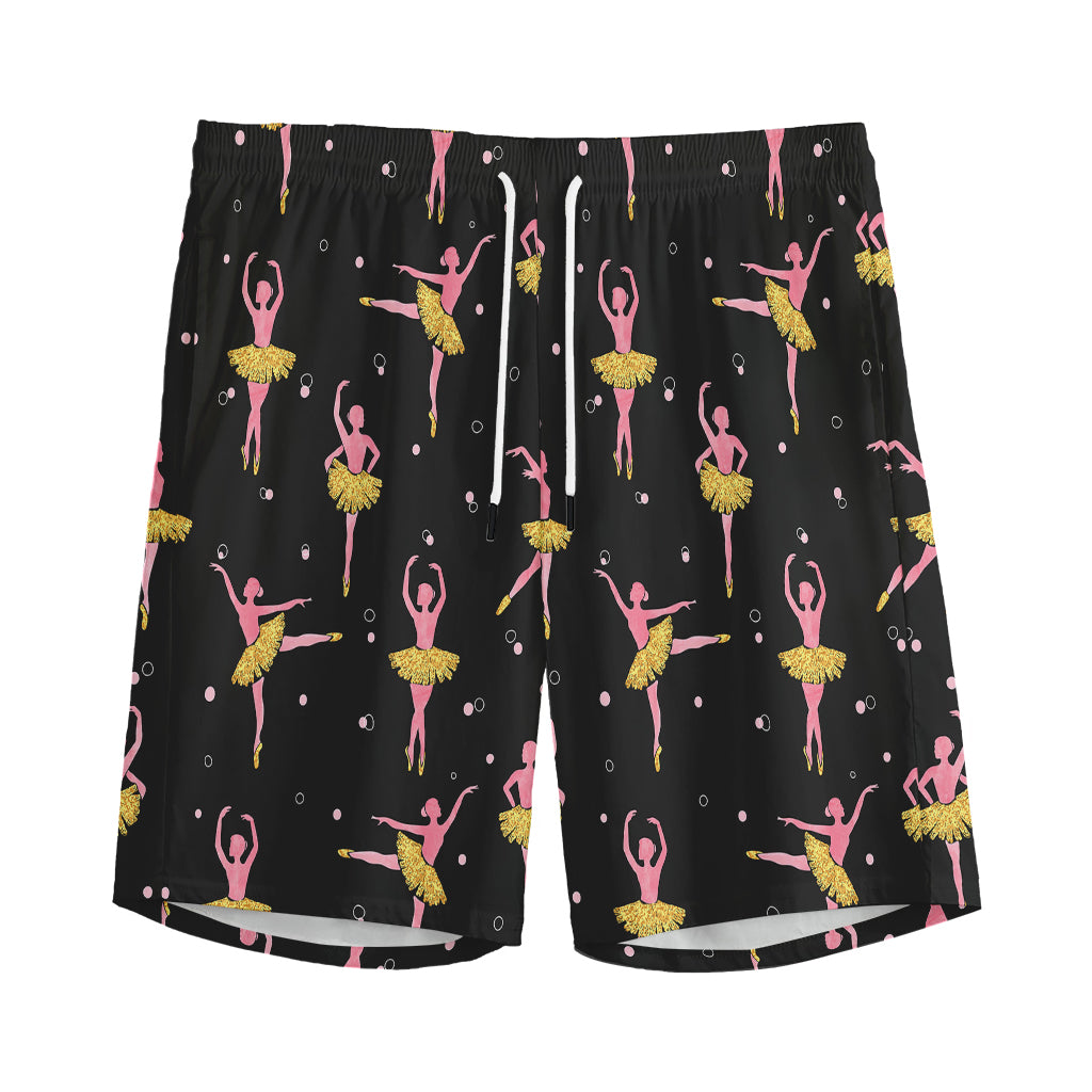 Dancing Ballet Pattern Print Men's Sports Shorts