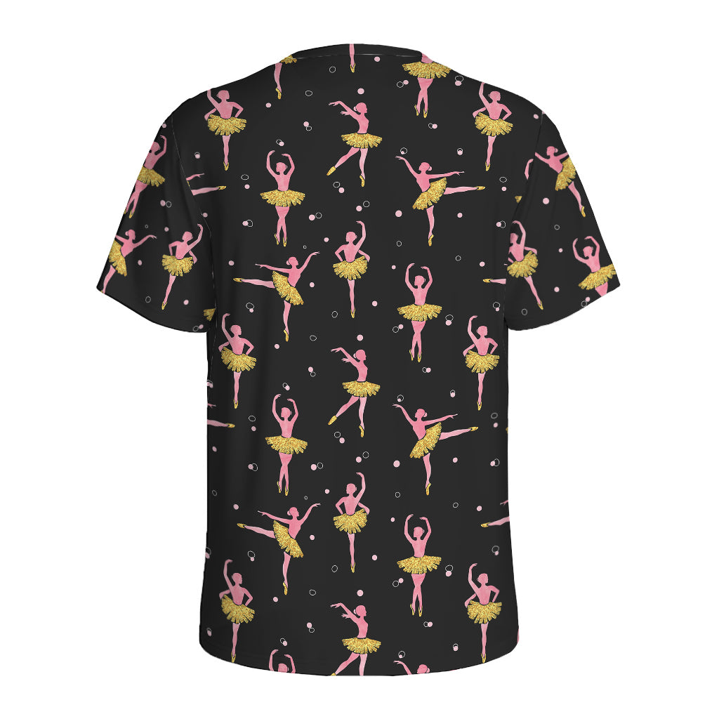 Dancing Ballet Pattern Print Men's Sports T-Shirt