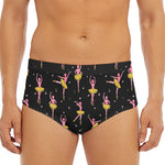 Dancing Ballet Pattern Print Men's Triangle Swim Briefs