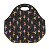 Dancing Ballet Pattern Print Neoprene Lunch Bag