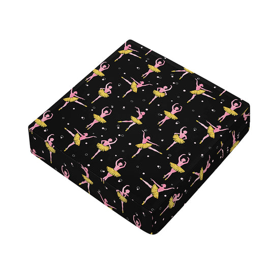 Dancing Ballet Pattern Print Outdoor Seat Cushion Cover