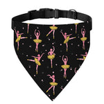 Dancing Ballet Pattern Print Over The Collar Dog Bandana