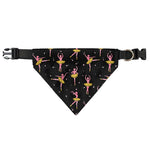 Dancing Ballet Pattern Print Over The Collar Dog Bandana