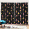 Dancing Ballet Pattern Print Pencil Pleat Curtains