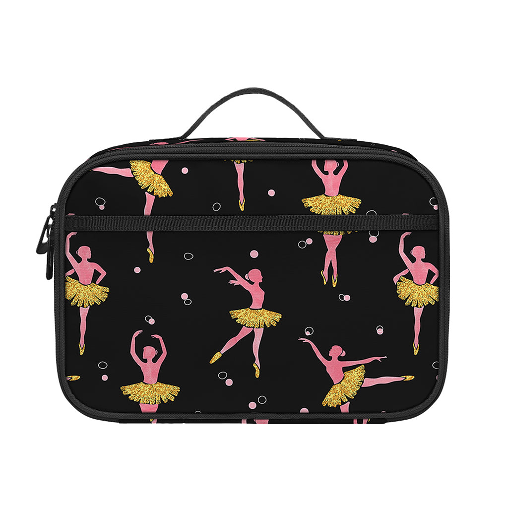 Dancing Ballet Pattern Print Portable Lunch Bag