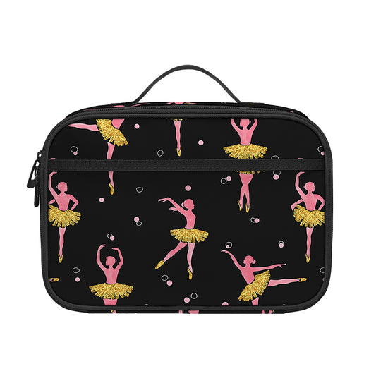 Dancing Ballet Pattern Print Portable Lunch Bag