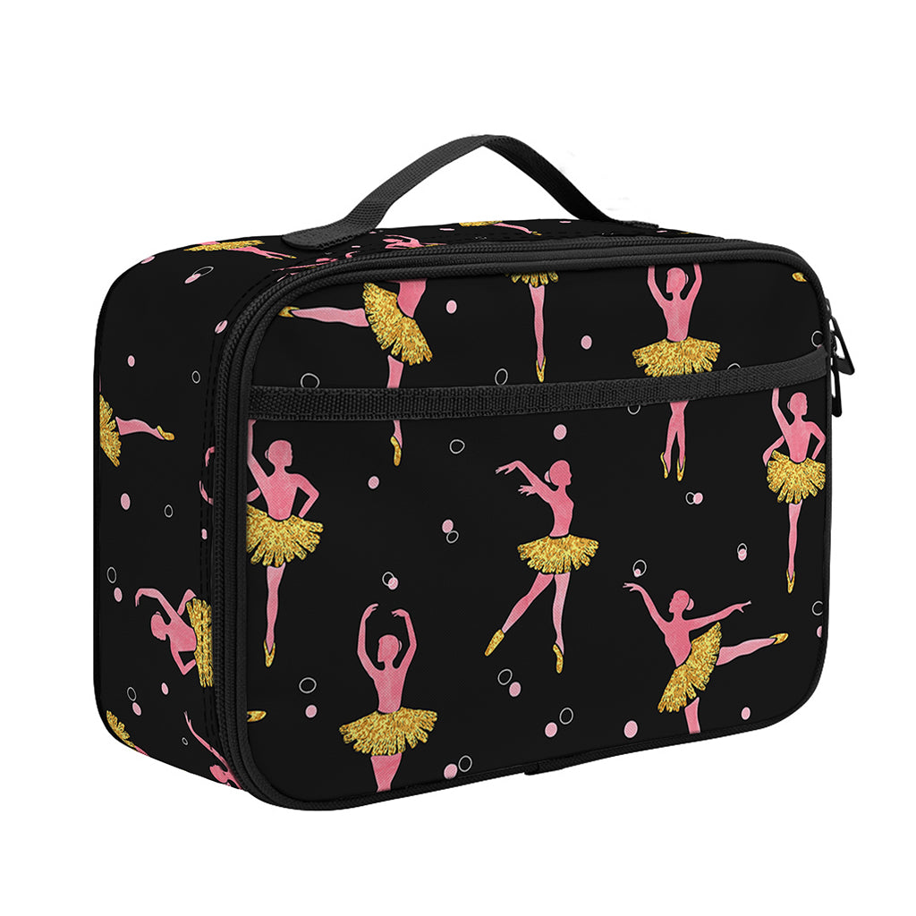 Dancing Ballet Pattern Print Portable Lunch Bag