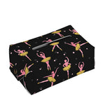 Dancing Ballet Pattern Print Rectangle Tissue Box Cover