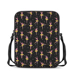 Dancing Ballet Pattern Print Rectangular Crossbody Bag