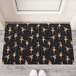 Dancing Ballet Pattern Print Rubber Doormat