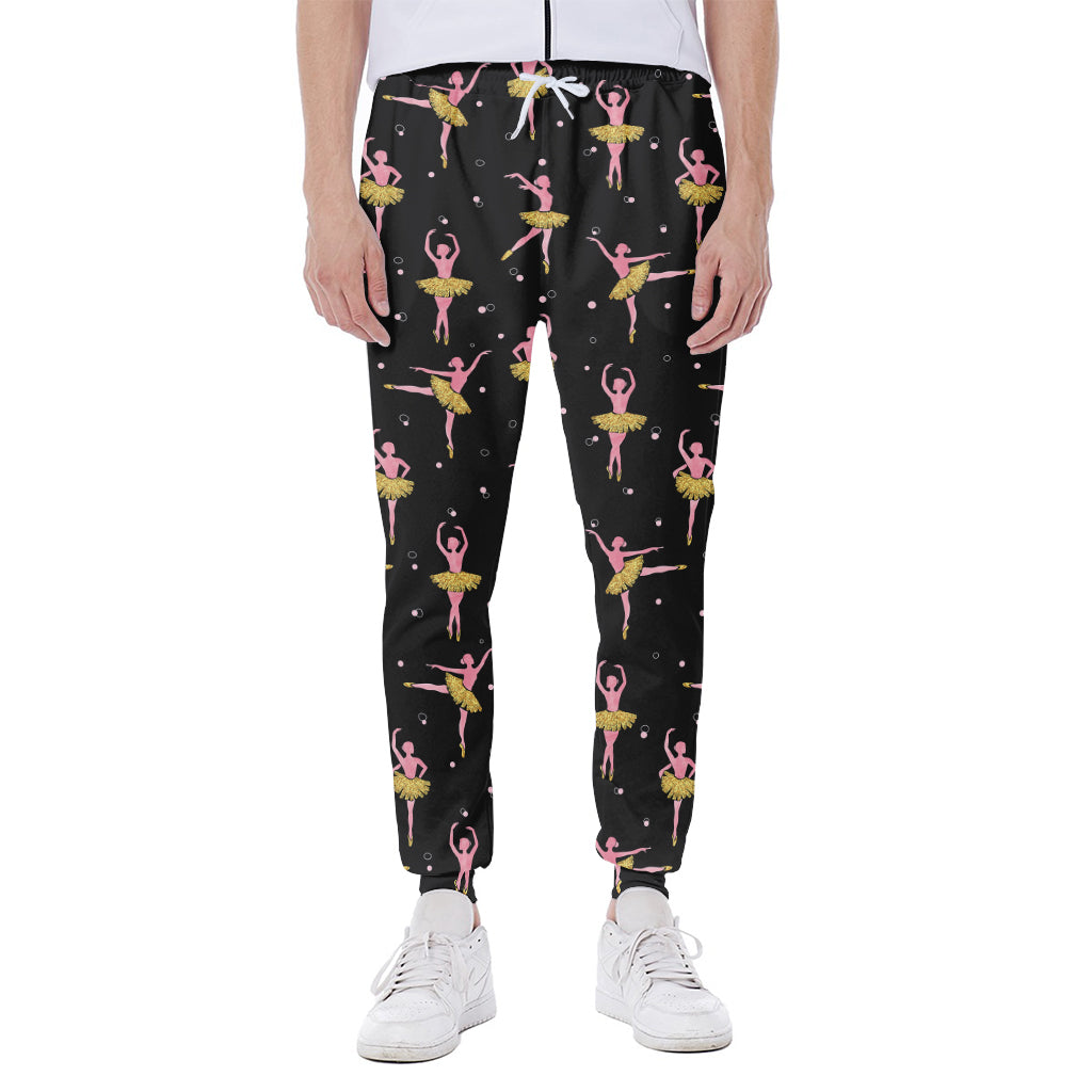 Dancing Ballet Pattern Print Scuba Joggers