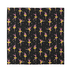 Dancing Ballet Pattern Print Silk Bandana