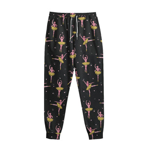 Dancing Ballet Pattern Print Sweatpants