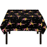 Dancing Ballet Pattern Print Tablecloth