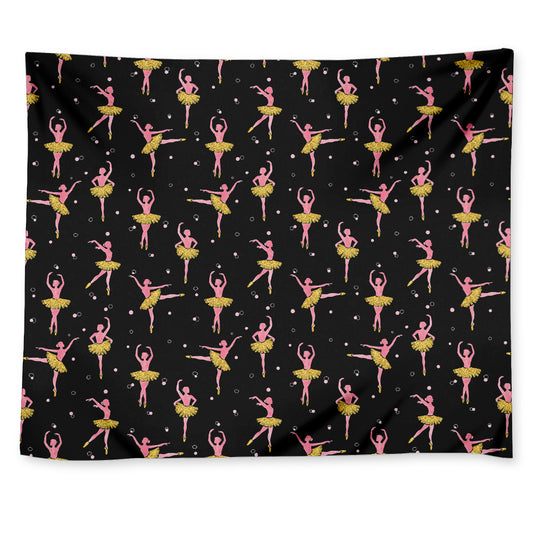 Dancing Ballet Pattern Print Tapestry