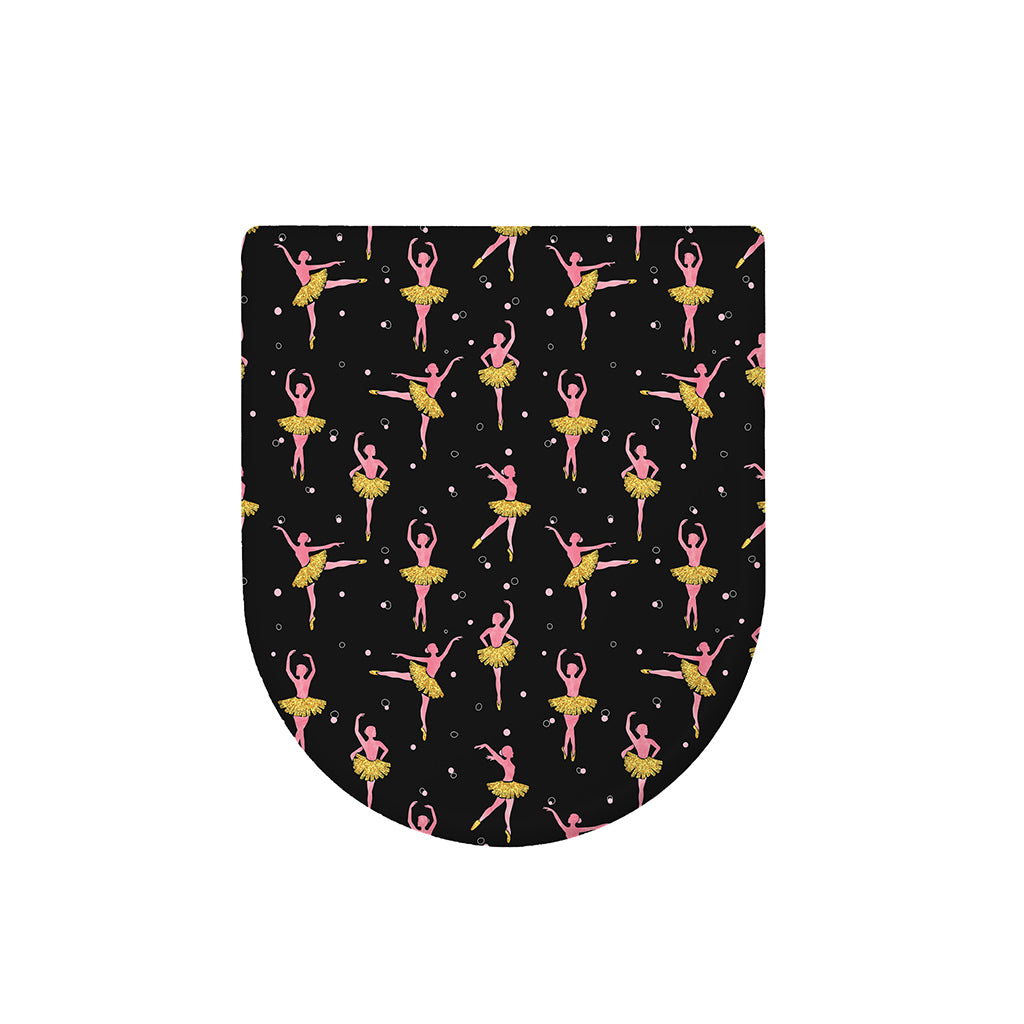 Dancing Ballet Pattern Print Toilet Lid Cover