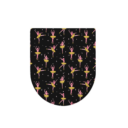 Dancing Ballet Pattern Print Toilet Lid Cover