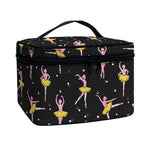 Dancing Ballet Pattern Print Travel Makeup Bag