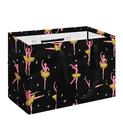 Dancing Ballet Pattern Print Utility Tote Bag