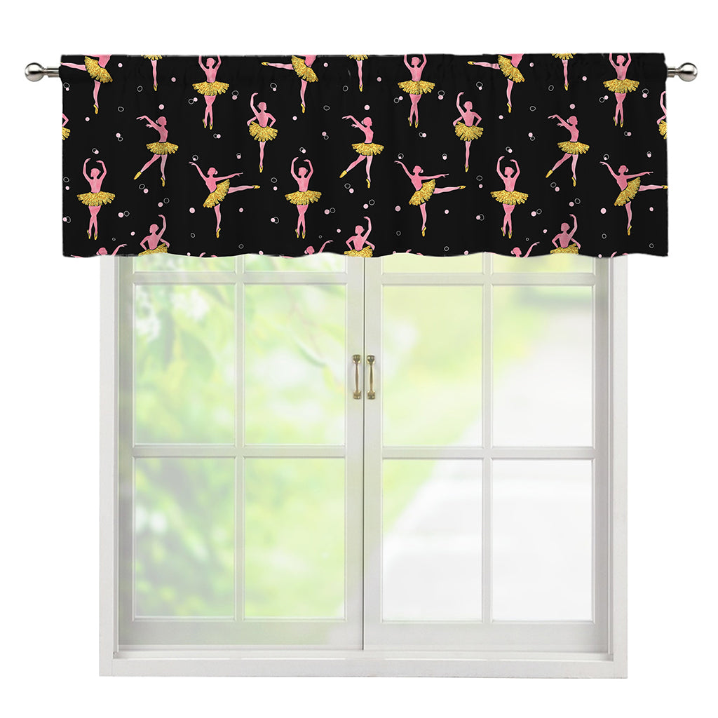 Dancing Ballet Pattern Print Window Valance