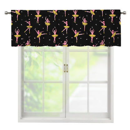 Dancing Ballet Pattern Print Window Valance