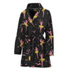 Dancing Ballet Pattern Print Women's Bathrobe