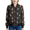 Dancing Ballet Pattern Print Women's Bomber Jacket