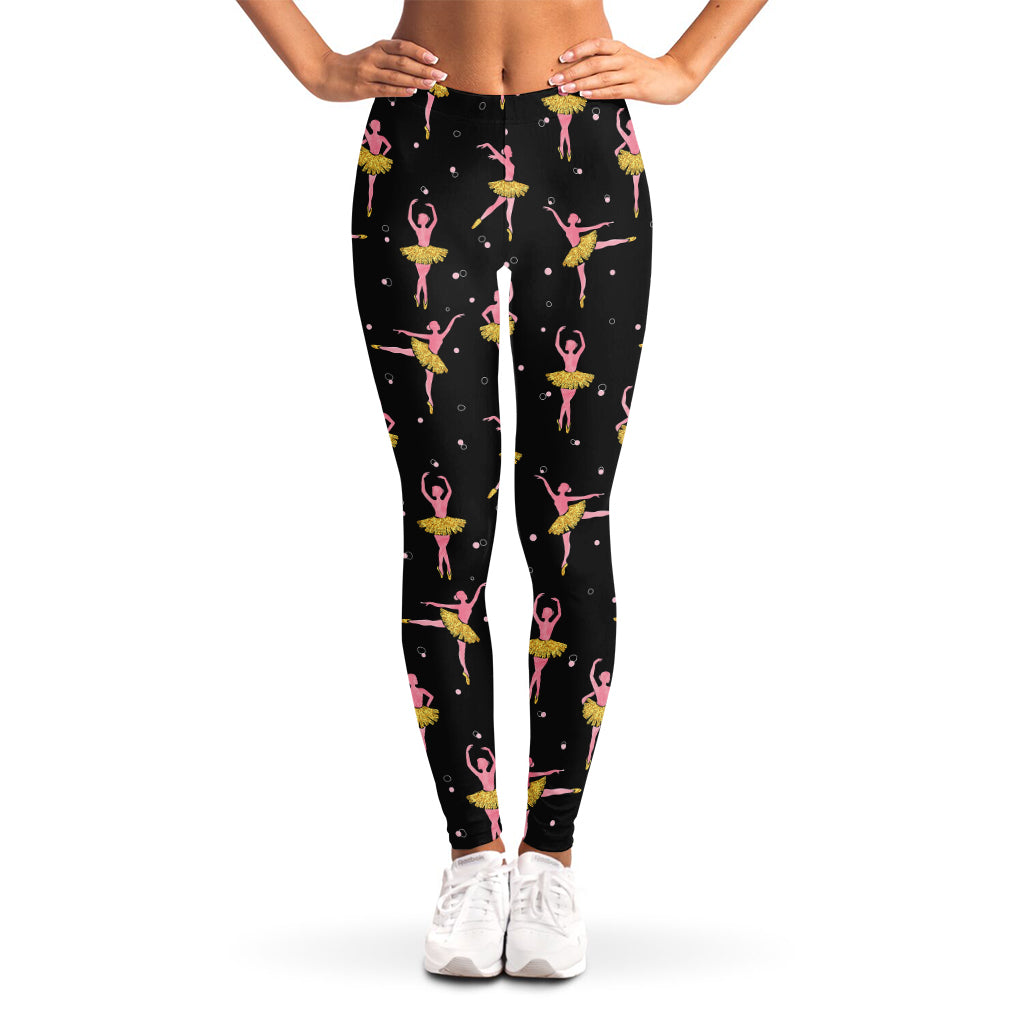 Dancing Ballet Pattern Print Women's Leggings