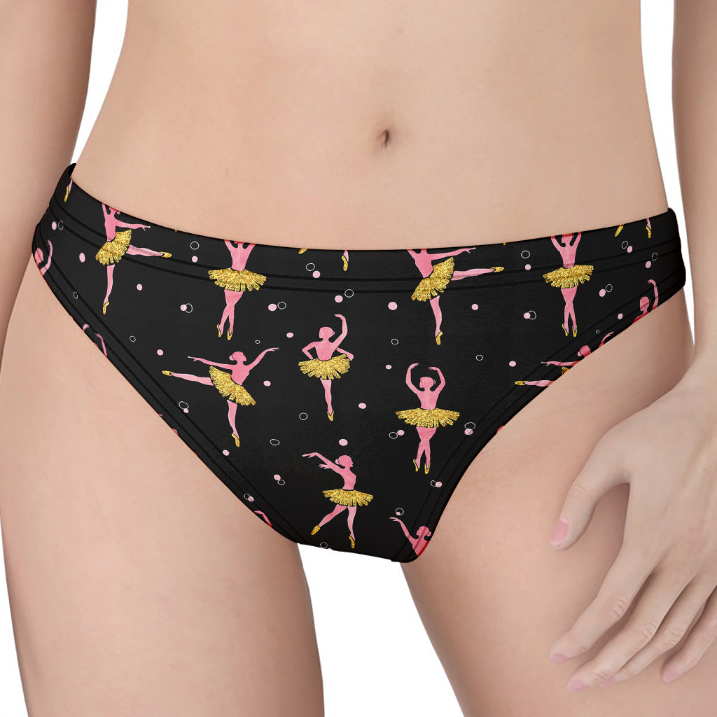 Dancing Ballet Pattern Print Women's Thong