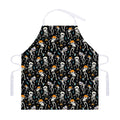 Dancing Skeleton Party Pattern Print Adjustable Apron