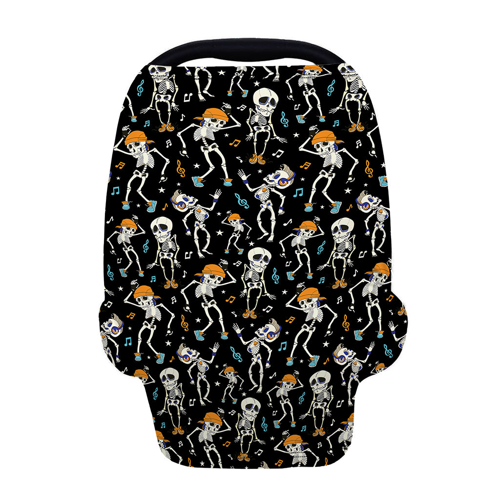 Dancing Skeleton Party Pattern Print Baby Seat Cover