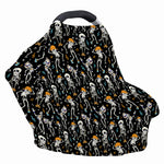 Dancing Skeleton Party Pattern Print Baby Seat Cover